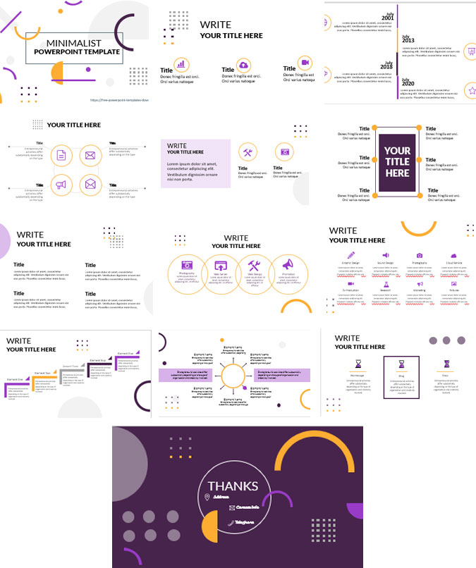 Pantallazos Plantilla de PowerPoint Ester