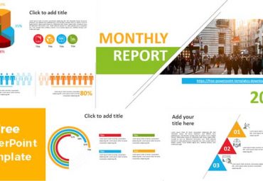 Plantilla de PowerPoint Reporte Anual 2020