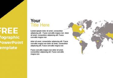 infografía mapa del mundo para powerpoint