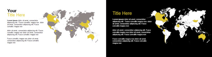 infografía mapa del mundo para powerpoint Pantallazos