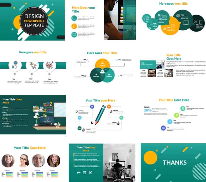 pantallazo ideas de diseño plantilla de powerpoint gratis